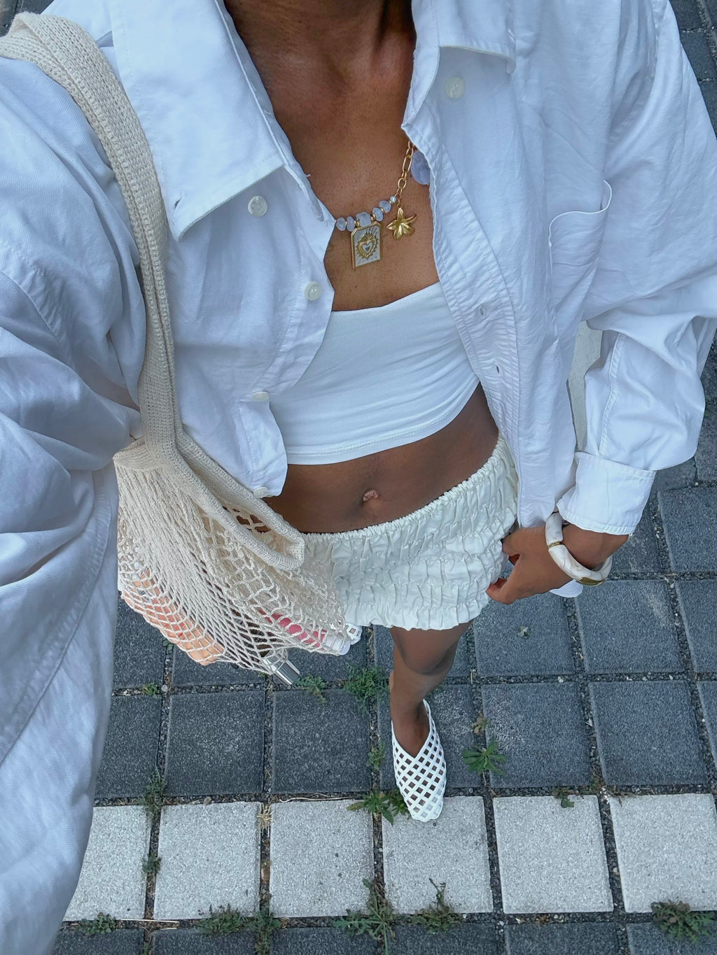 COLLIER MONACO BLANC