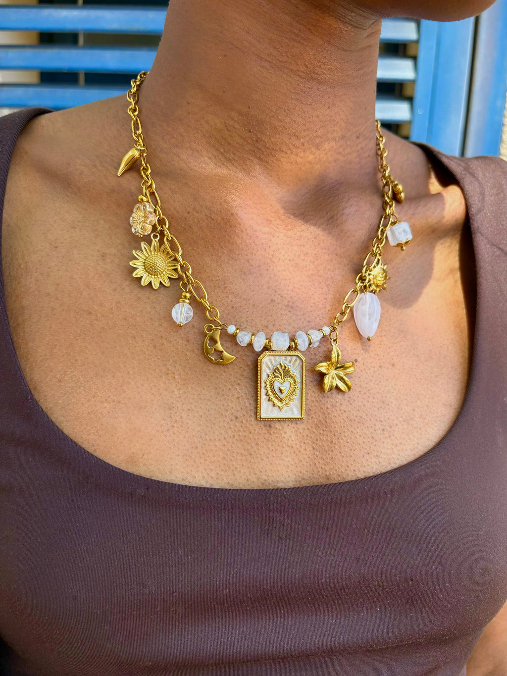 COLLIER MONACO BLANC