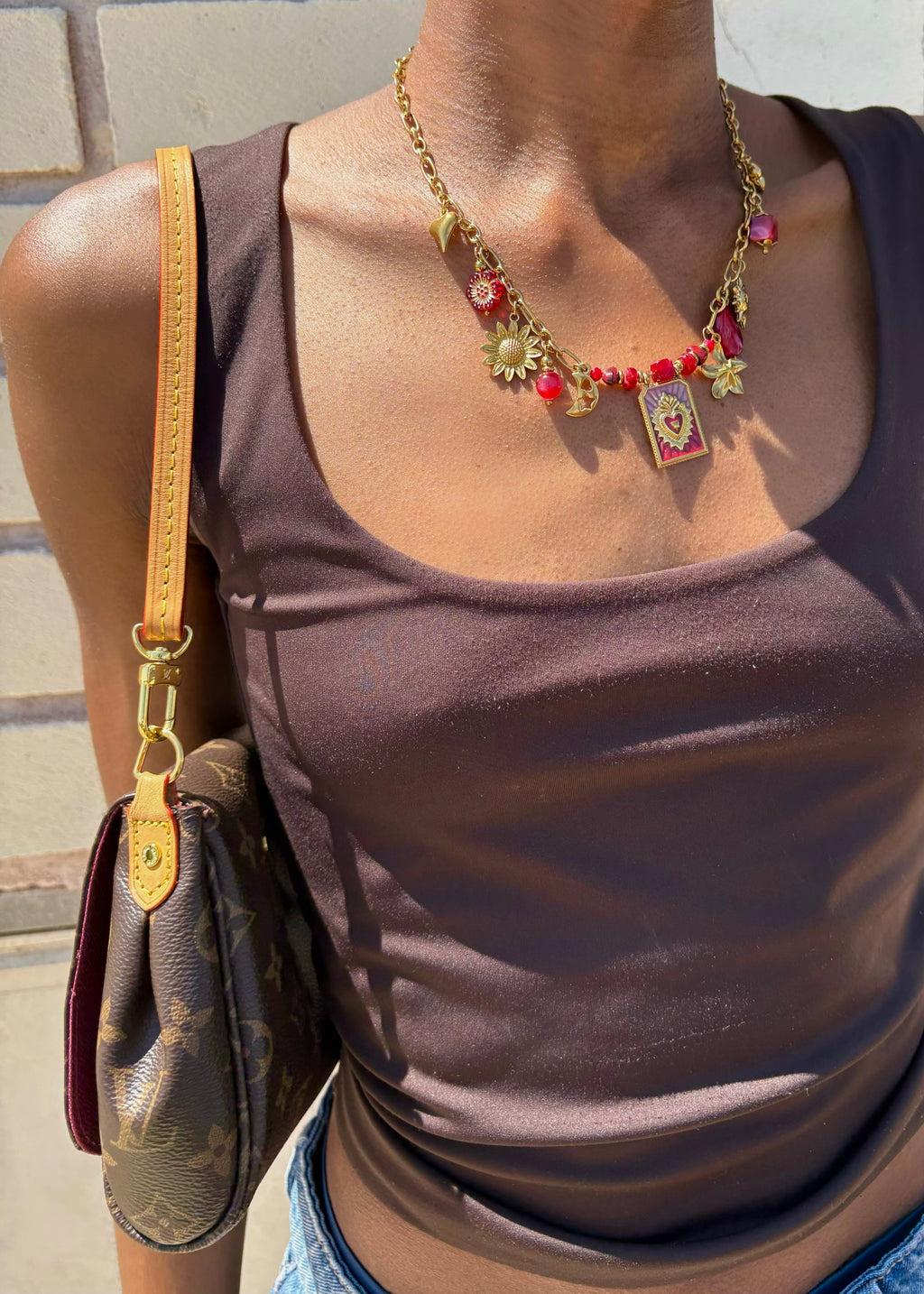 COLLIER MONACO ROUGE