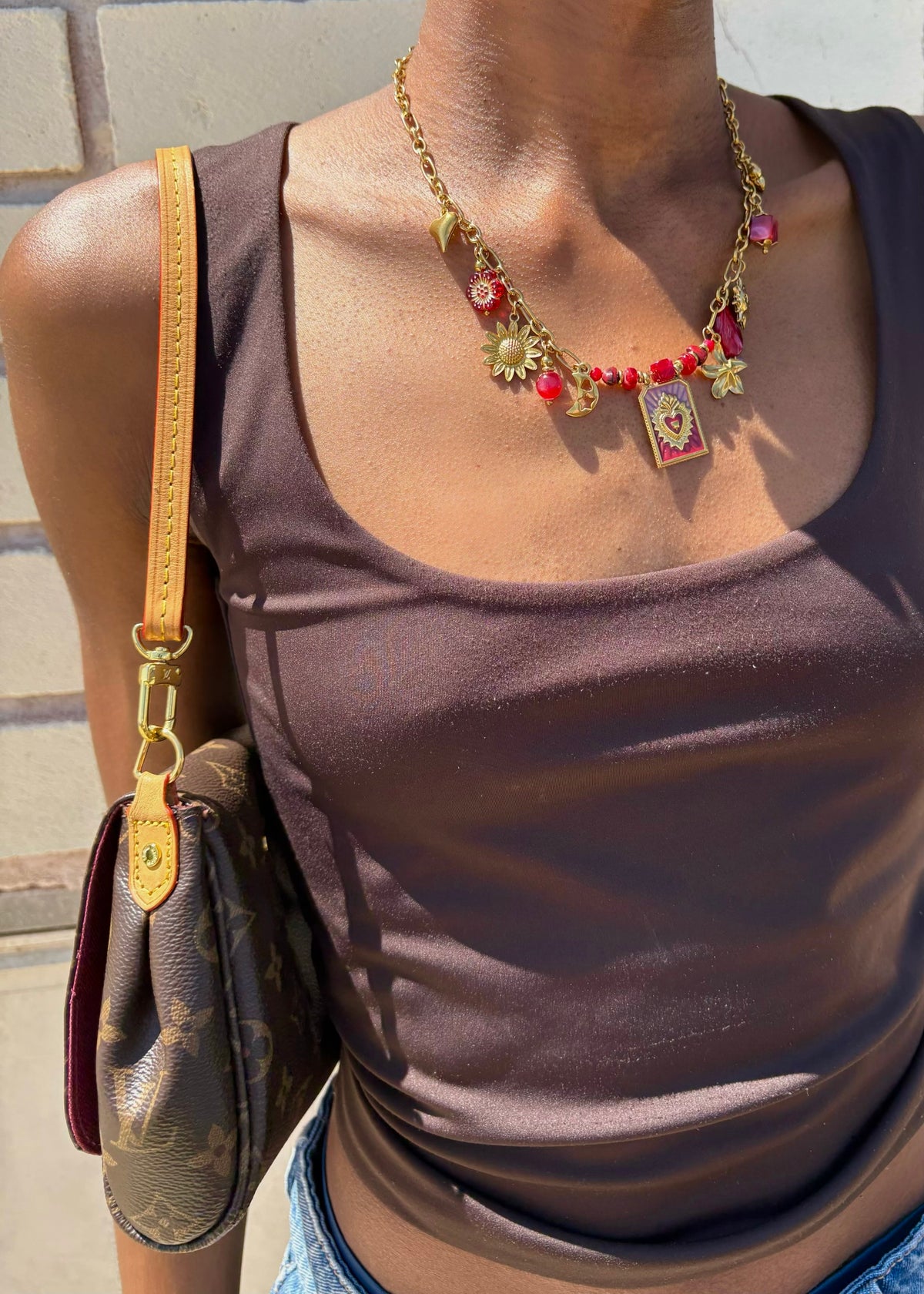 COLLIER MONACO ROUGE