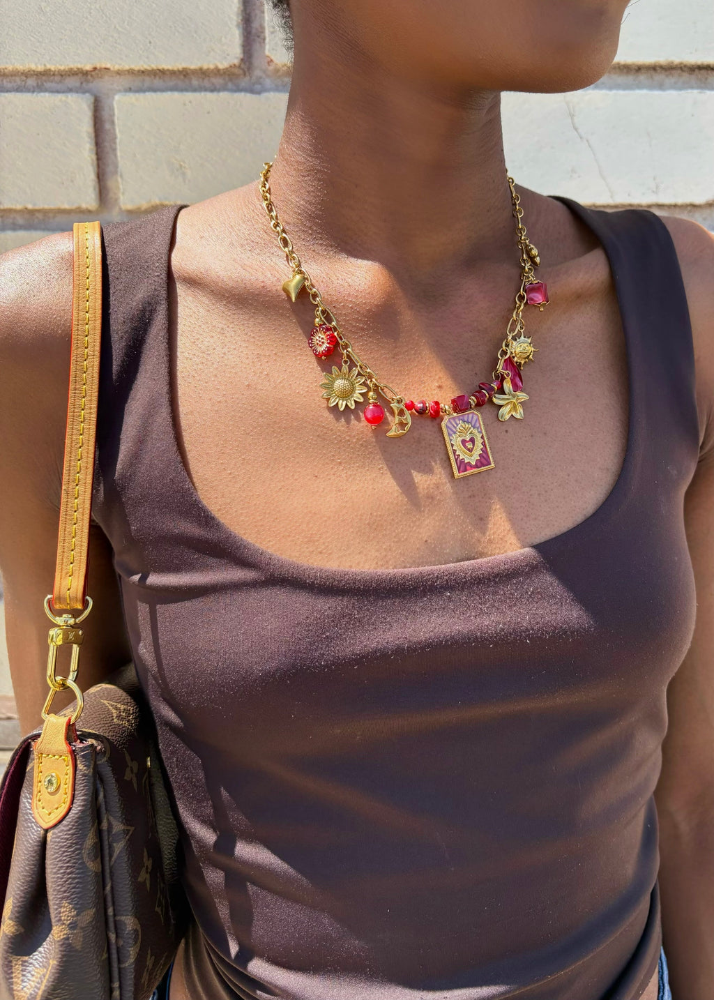 COLLIER MONACO ROUGE